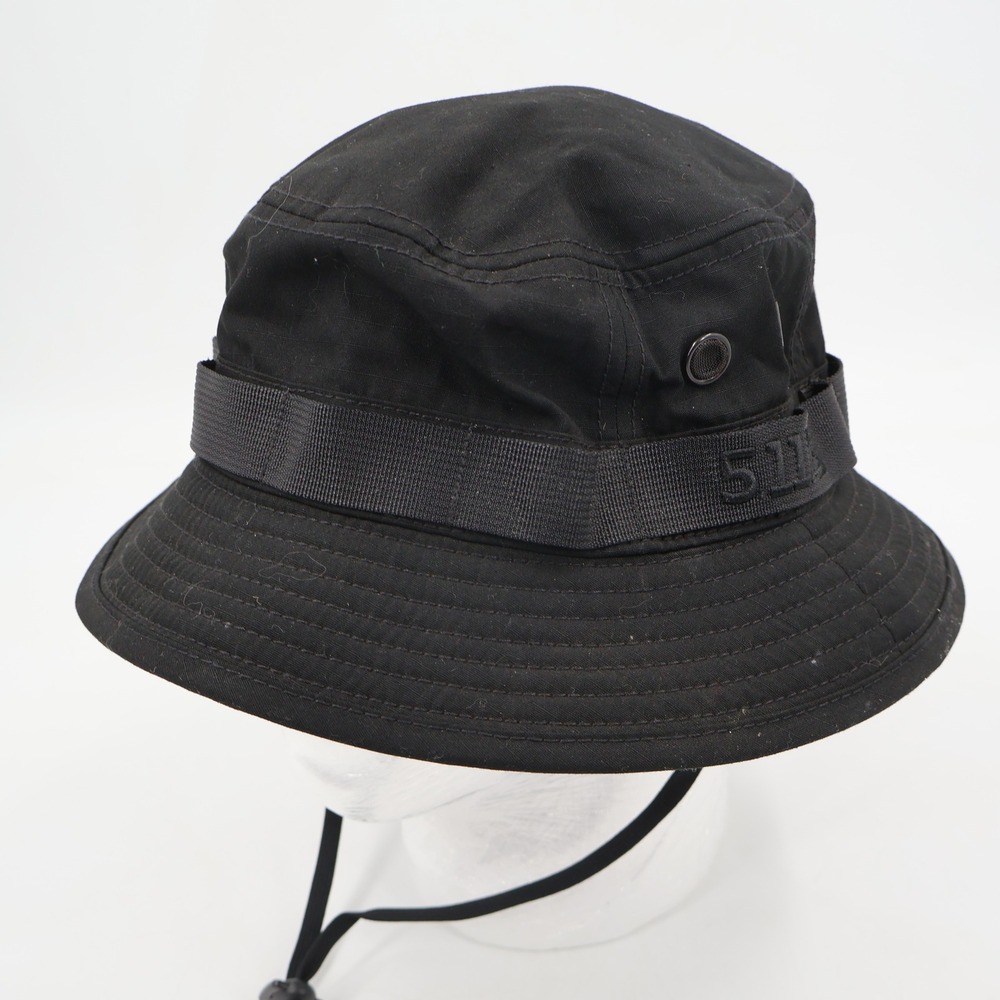 5.11 Tactical Boonie Hat Mens L/XL Black 89422 Ripstop Adjustable Sun Hat